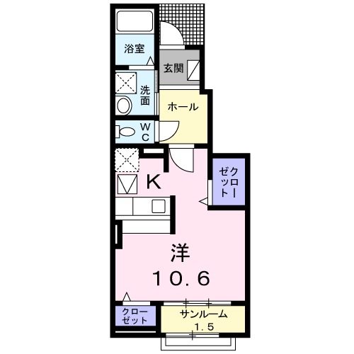 カーサ フィオーレの間取り