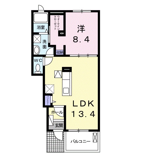 メゾン・クレメントCの間取り
