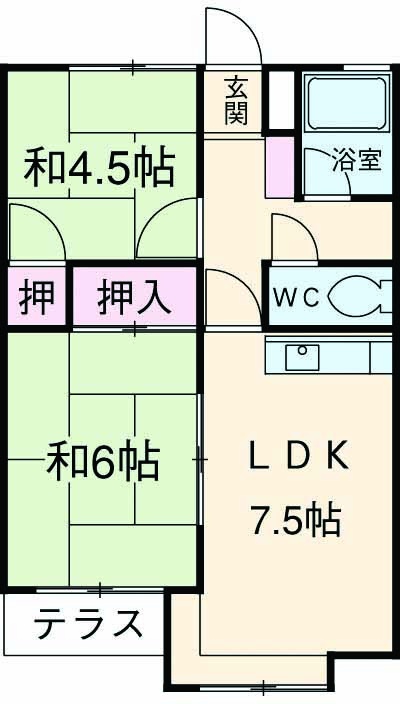 デュエット本太の間取り