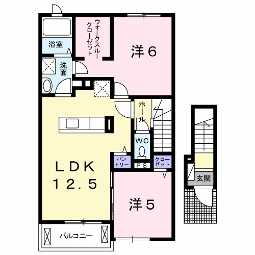 ベルファミーユBの間取り