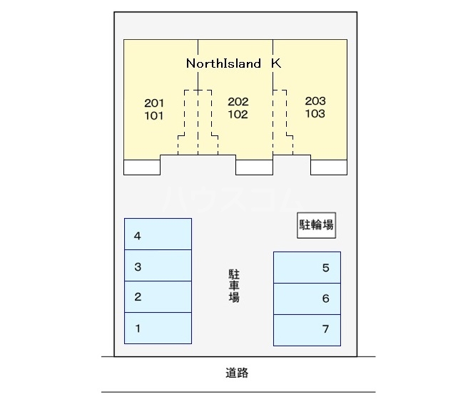 3/12 駐車場