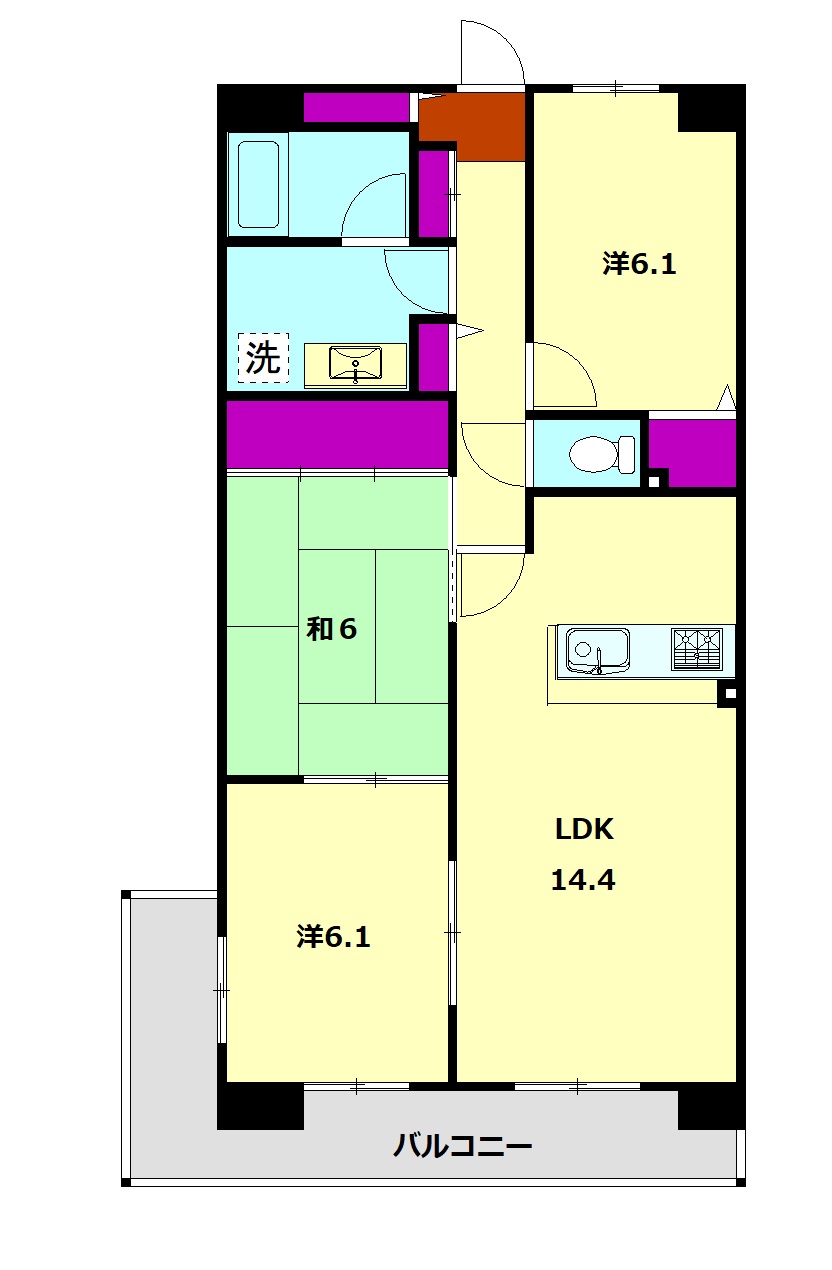 ネオハイツ元町の間取り