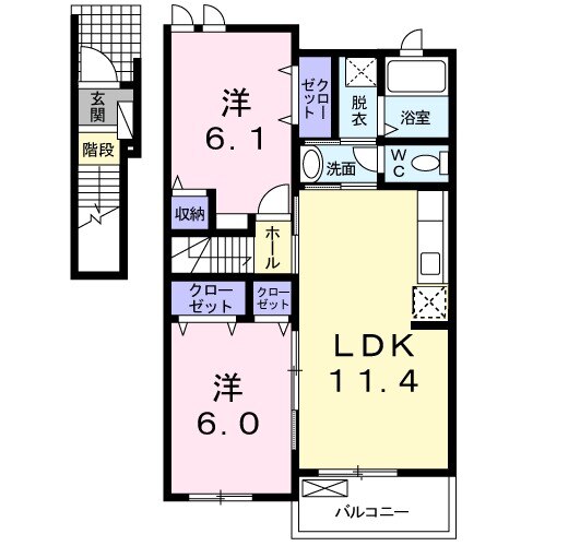 シャルムEの間取り