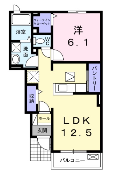 メゾンカルムⅢの間取り