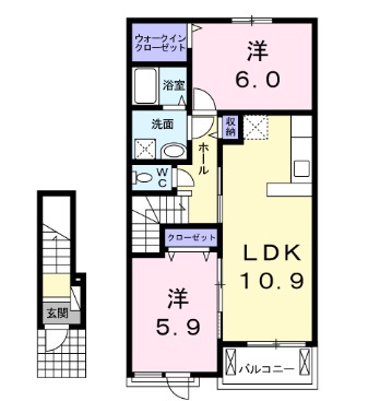 アヴニール・ヒルズⅡの間取り