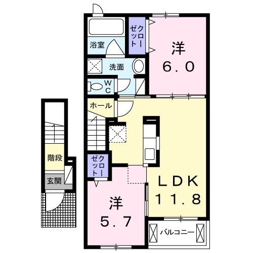 ひまわりⅢの間取り