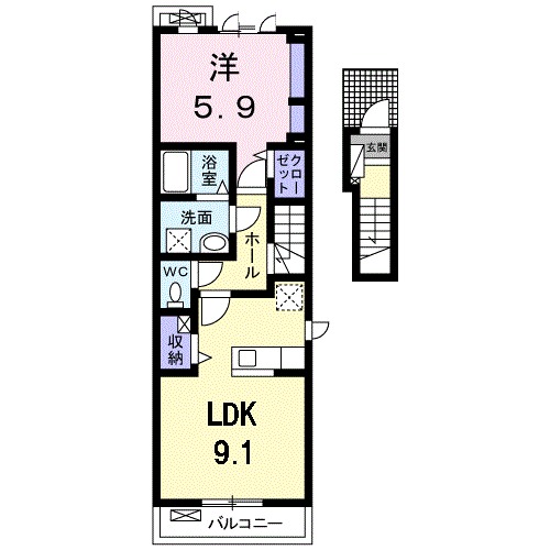 スカイローズガーデンの間取り