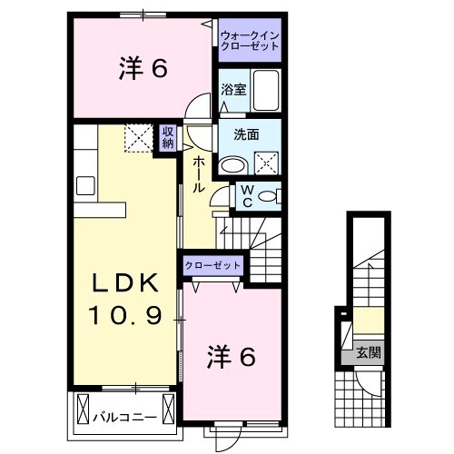 メゾン・ド・エムⅠの間取り