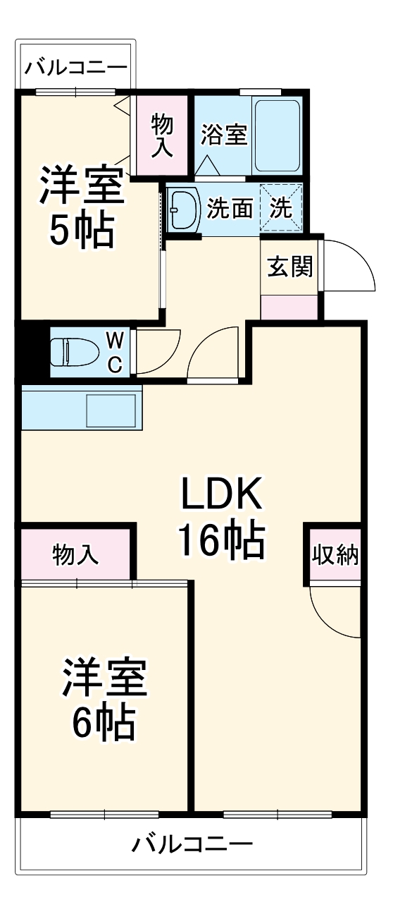 カナヤハイツⅡの間取り
