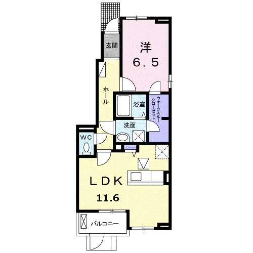 カーサ ソレイユの間取り