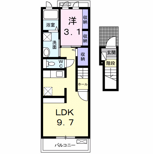 ウエストサイド・アルドールの間取り