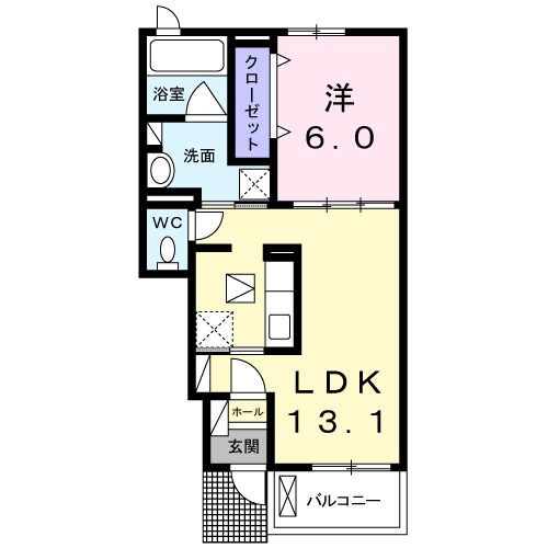 ベレットOTSUNAの間取り