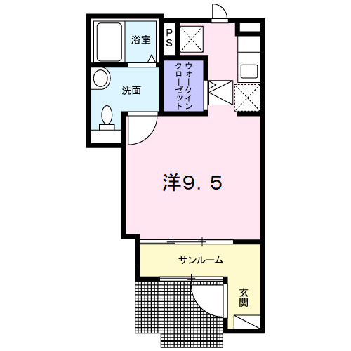 インクリーズ ウィステリアⅡの間取り