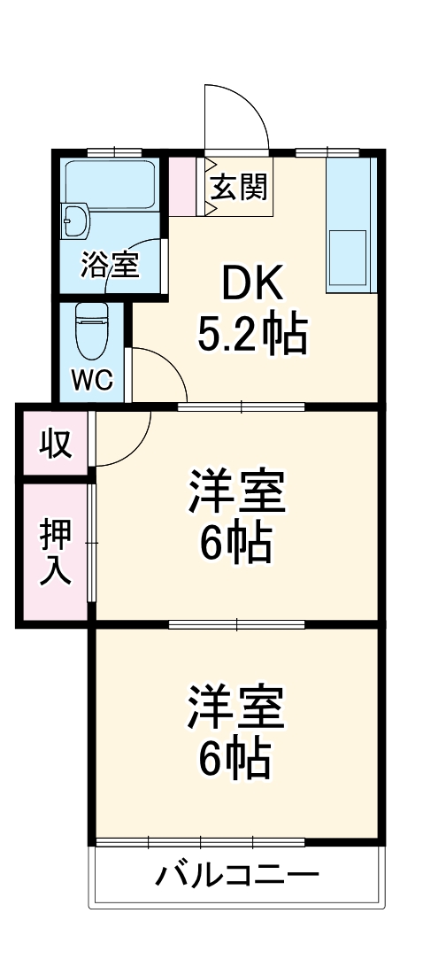 ハイツ伊藤の間取り