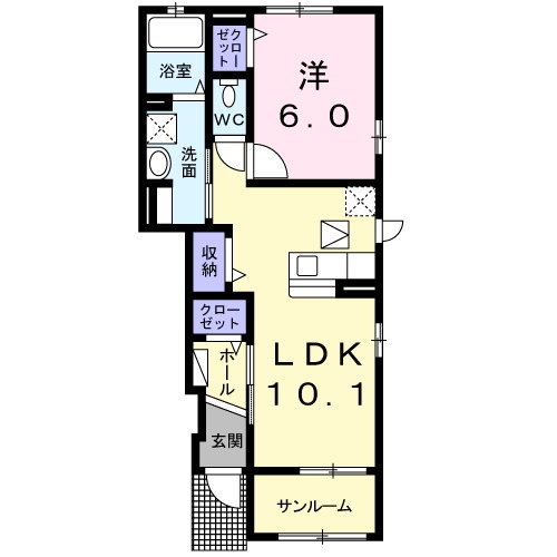 レザミBの間取り