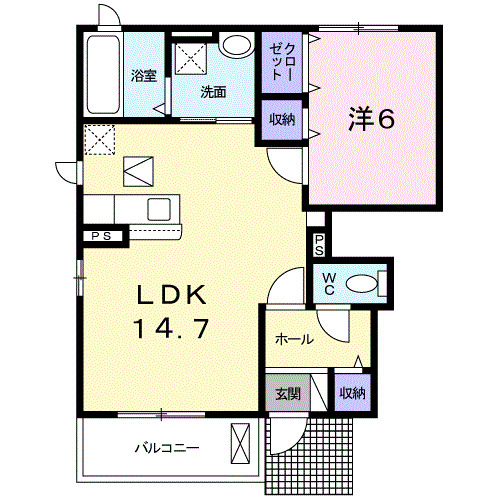 グランドールS Ⅰの間取り