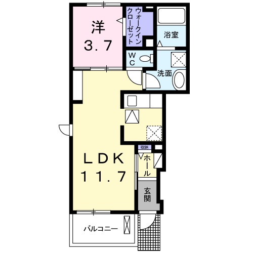 ピレネー Ⅱの間取り