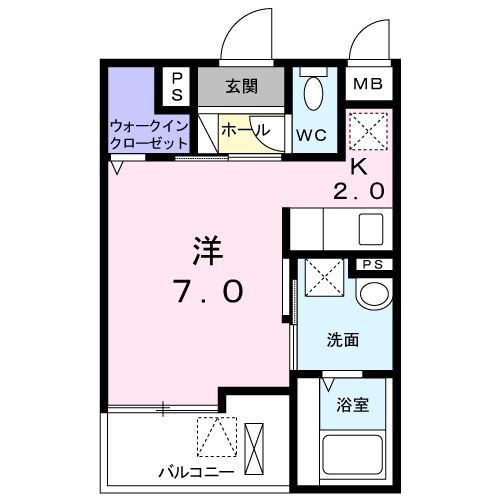 ヴィラ サン Ⅲの間取り