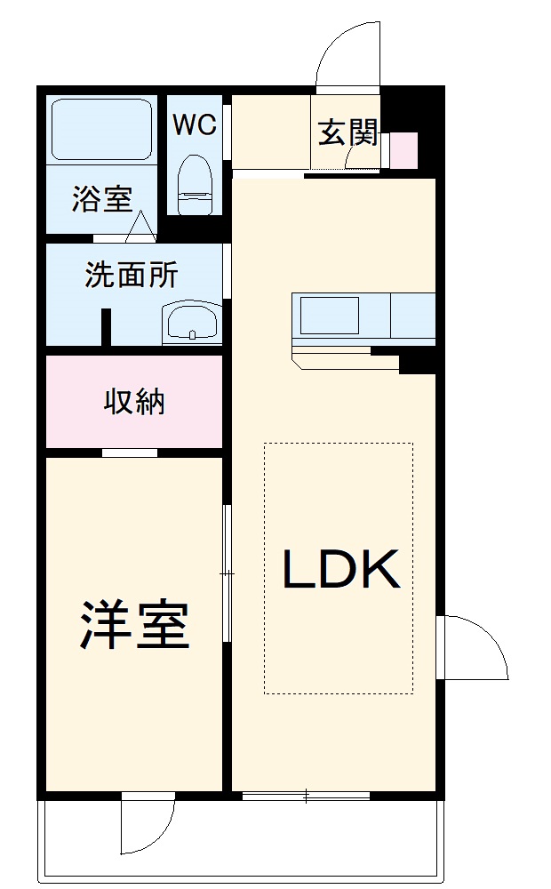 リブリ・白山EASTの間取り