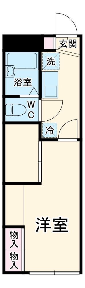 レオパレスクレールニトナの間取り