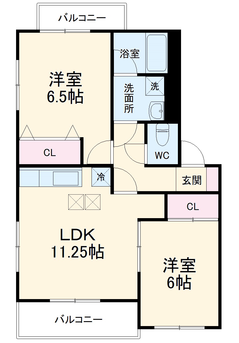 ディアコートⅡの間取り