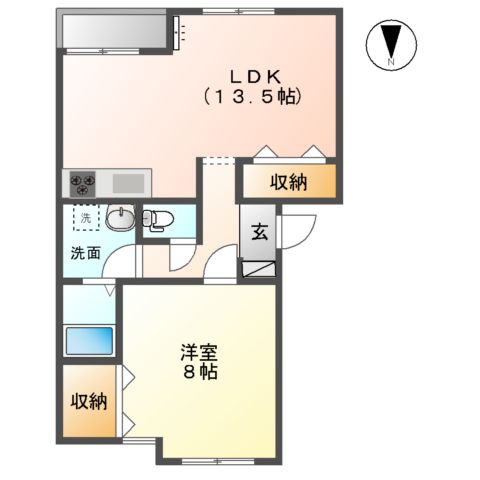 サニーコートB棟の間取り