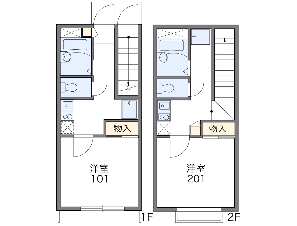 レオパレス中原の間取り