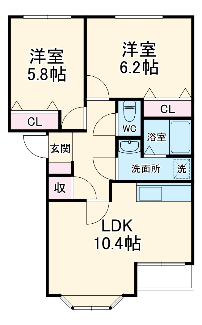 フォンティーヌの間取り