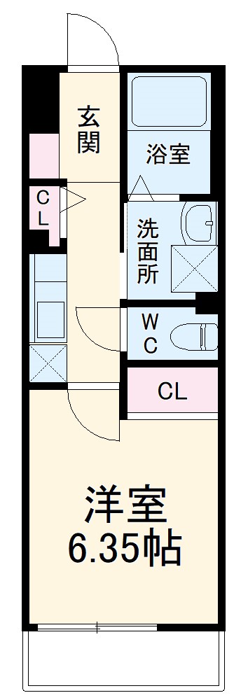 Ｓ－ＦＯＲＴ船橋海神・303号室の間取り
