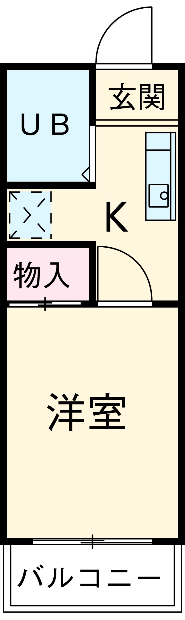 二ツ池ハイツの間取り