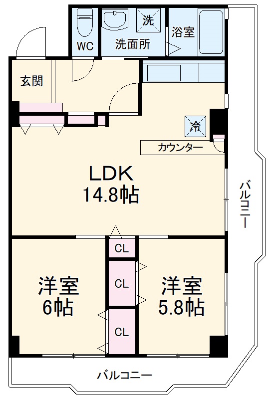 金子ビルの間取り