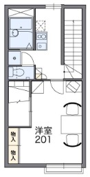 レオパレスウィル55の間取り
