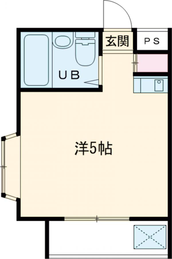 ひばりが丘北の完工年月(1989年4月)築の賃貸マンションの間取り