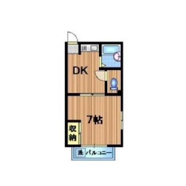 磯部荘の間取り