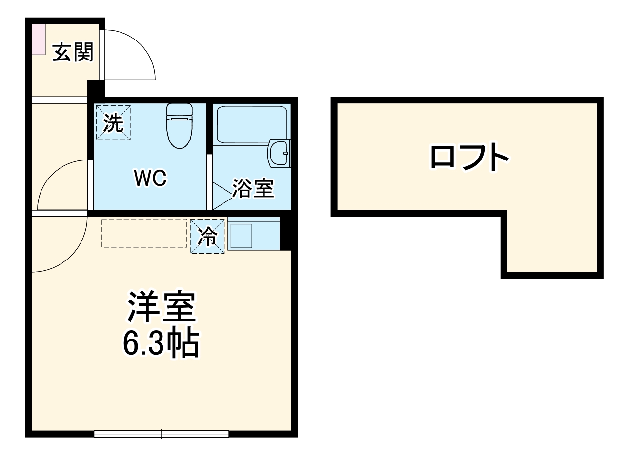 アザーレ・パッシオ京王稲田堤の間取り