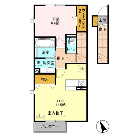 コトー・シェソワ 1の間取り