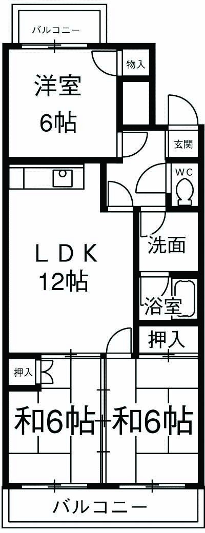 シベール桂泉の間取り