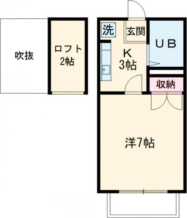メゾン草薙Ⅲの間取り