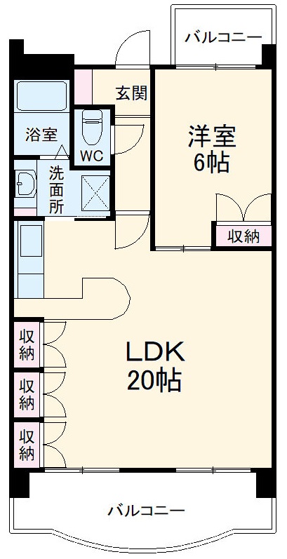 クレール浜松Ⅱの間取り