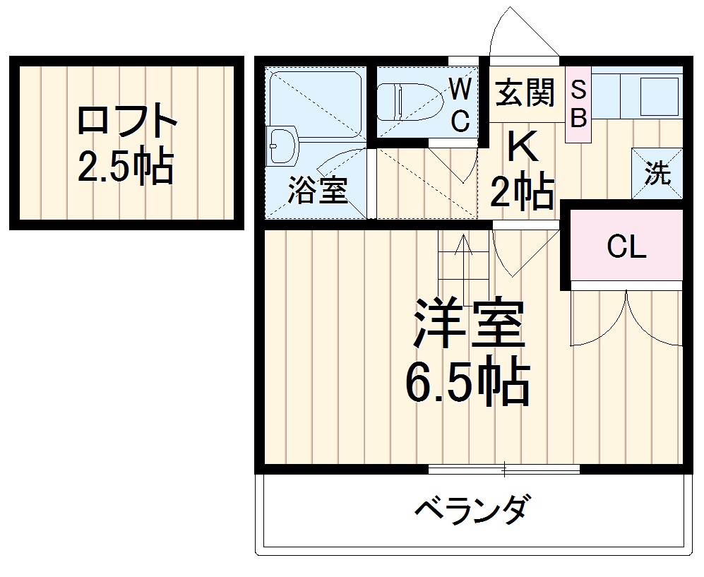アイランドAの間取り