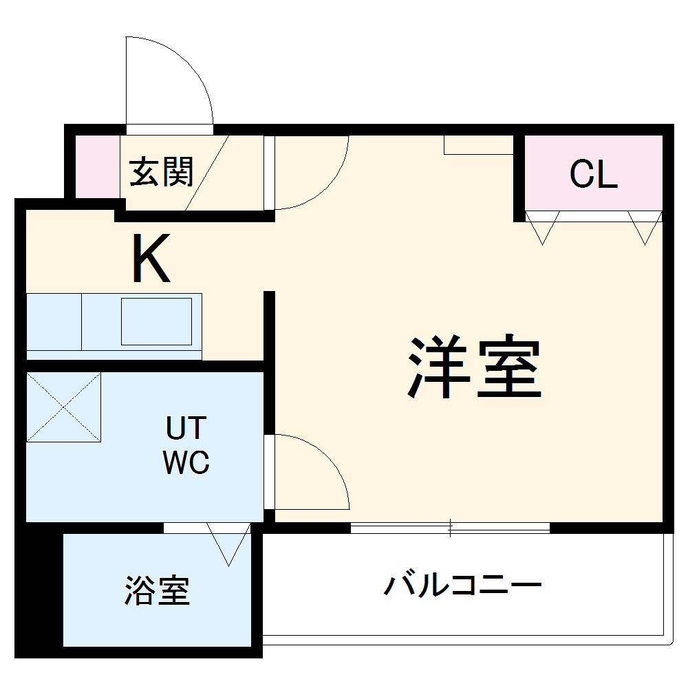 シャンブル英美Ⅲの間取り