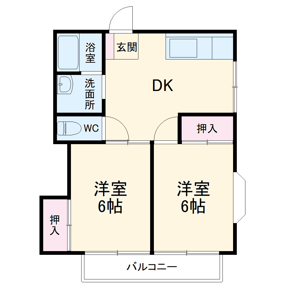 ハイツ住吉Ⅱの間取り