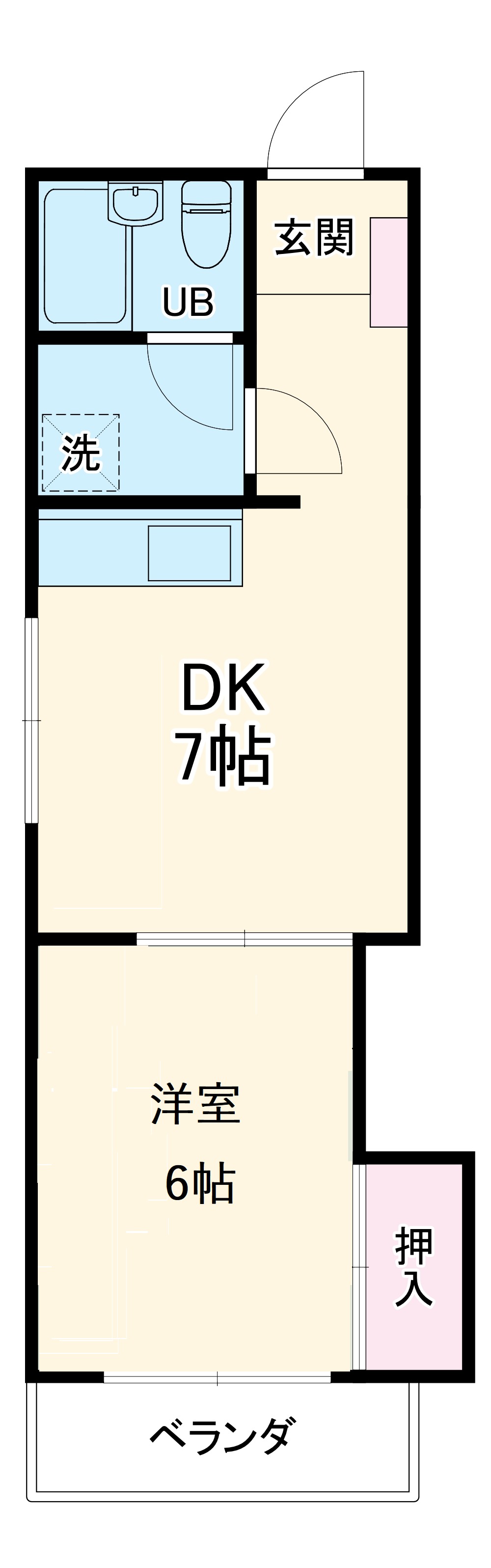 コーポ徳川の間取り