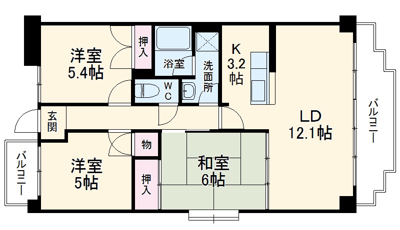 サントヴィラージュの間取り