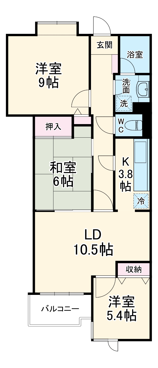 グローリア初穂大倉山の間取り