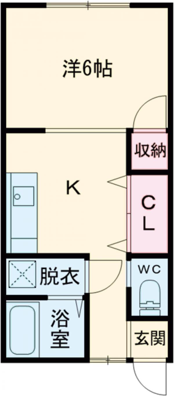 栄光荘の間取り