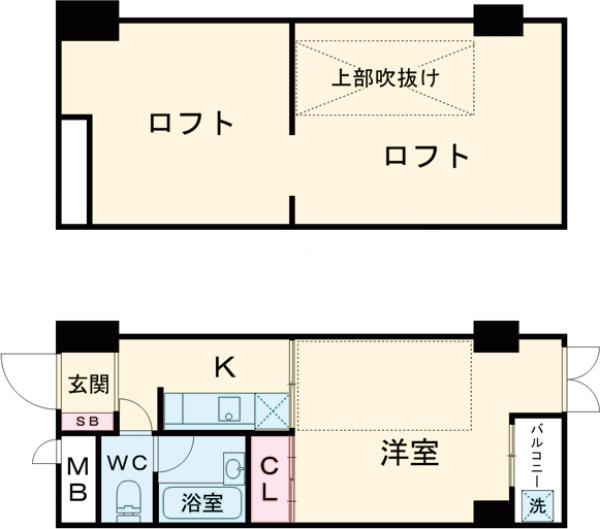 ハピネス上町の間取り