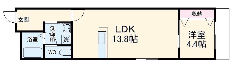 レジデンスコート豊中末広町の間取り