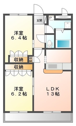 オアシスⅠの間取り