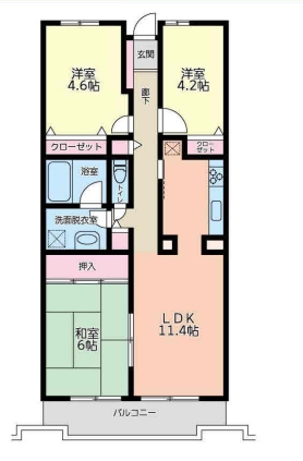 コンフォール北寺尾の間取り